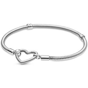 Pandora 599539C00 Armband Snake Chain Hartsluiting zilver zilver