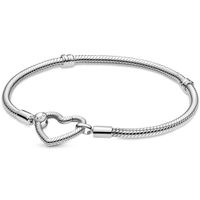 Pandora 599539C00 Armband Snake Chain Hartsluiting zilver zilver