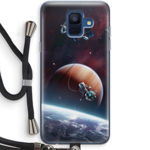 Examiner: Samsung Galaxy A6 (2018) Transparant Hoesje met koord