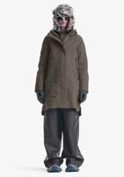 Krakatau Planck Liner Parka Jas Dames Dark Fossil L