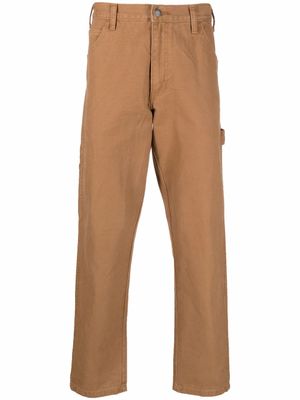 DICKIES pantalon à patch logo au dos - Marron