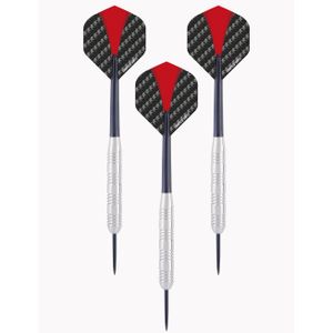 1x Set van dartpijltjes met rood met zwarte flights 24 grams   -