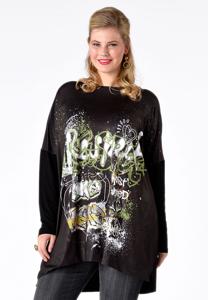 Yoek Wijd shirt respect | Zwart | Maat XXL