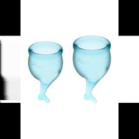 Satisfyer Feel Secure - Menstrual Cup - Light Blue