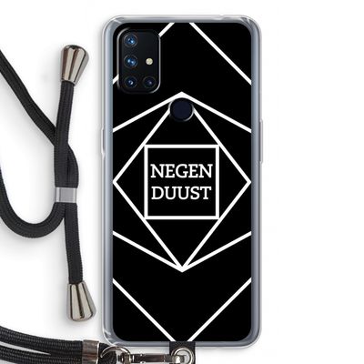 Negenduust geometrisch: OnePlus Nord N10 5G Transparant Hoesje met koord