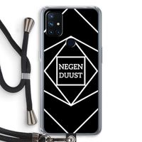 Negenduust geometrisch: OnePlus Nord N10 5G Transparant Hoesje met koord