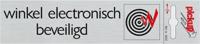 Route Alulook 165 x 44 mm Sticker winkel elektronisch beveiligd - Pickup