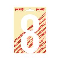 Deco cijfer 8 nobel wit 150 mm Pickup - Pickup
