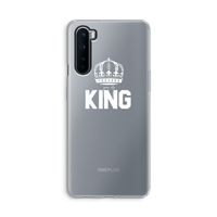 King zwart: OnePlus Nord Transparant Hoesje