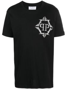 Philipp Plein t-shirt imprimé à col rond - Noir