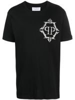 Philipp Plein t-shirt imprimé à col rond - Noir