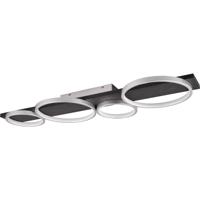 LED Plafondlamp 44W Warm Wit 3000K Dimbaar - Titaan Metaal Design