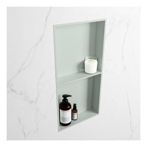 Wandnis Solid Surface Easy | In- en opbouw | 30x60x8 cm | 2 vakken | Greey