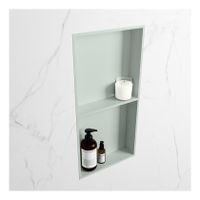 Wandnis Solid Surface Easy | In- en opbouw | 30x60x8 cm | 2 vakken | Greey
