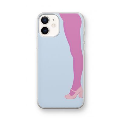 Pink panty: iPhone 12 mini Transparant Hoesje