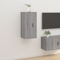 Tv-wandmeubel 40x34,5x80 cm grijs sonoma eikenkleurig