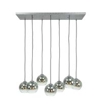 Hoyz - Hanglamp Bubble Shaded - 7 Lampen - Industrieel - Grijs/Zwart - thumbnail