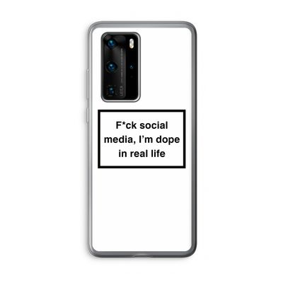 I'm dope: Huawei P40 Pro Transparant Hoesje