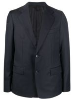 Lanvin blazer boutonné à revers crantés - Bleu