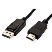 ROLINE GREEN DisplayPort Kabel DP - HDMI, M/M, zwart, 3 m - thumbnail