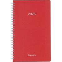 Brepols agenda Breform Polyprop 6-talig, rood, 2026