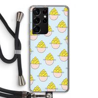 Citroenen: Samsung Galaxy S21 Ultra Transparant Hoesje met koord