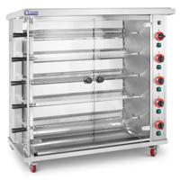 Kippengrill gas - 5 spitten - met verlichting en wielen - Royal Catering Kippengrill gas - 5 spitten - met verlichting en wielen - Royal Catering