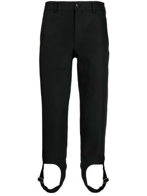 Comme des Garçons Homme Plus pantalon court à détail de boucle - Noir