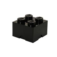 LEGO - Set van 4 - Opbergbox Brick 4, Zwart - LEGO