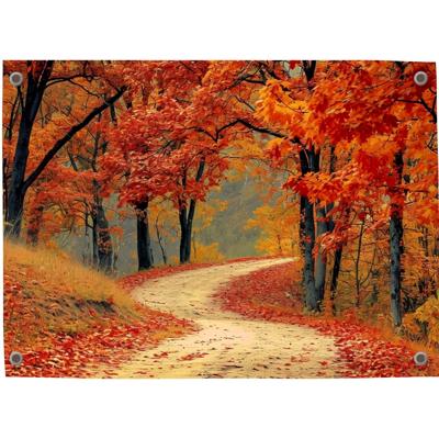 Tuinposter Herfst Bospad - Pillow Buddies