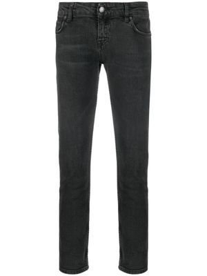 Prada Pre-Owned jean skinny crop à taille basse (années 2000) - Gris