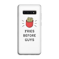 Fries before guys: Samsung Galaxy S10 4G Transparant Hoesje