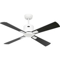 CasaFan ECO NEO III 103 WE-WN/SI WiFi Flügel Wenge/silber Plafondventilator 16 W (Ø x h) 103 cm x 360 mm Wit Met afstandsbediening, Timer, Met wintermodus,