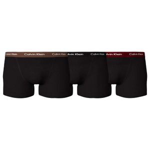 Calvin Klein 3-pack boxershorts trunk CAMEL/ BLACK/ RED CARPET