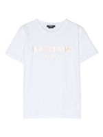 Balmain Kids t-shirt en coton à logo imprimé - Blanc - thumbnail