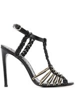 Roberto Cavalli sandales 122 mm à brides - Noir