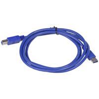 Akyga AK-USB-09 USB-kabel USB 3.2 Gen 1 (3.1 Gen 1) 1,8 m USB B USB A Blauw - thumbnail