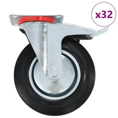 32 st Zwenkwielen 200 mm