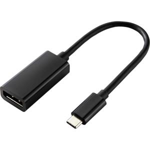 Renkforce RF-4613070 USB-C-displaykabel USB-C / DisplayPort Adapterkabel USB-C stekker, DisplayPort-bus 0.14 m Zwart