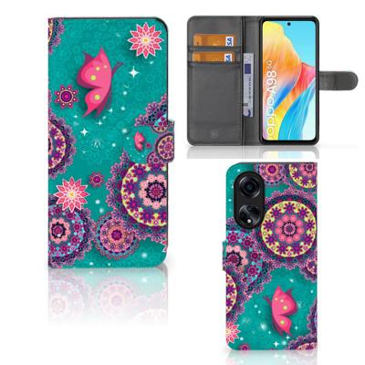 OPPO A98 5G Hoesje Cirkels en Vlinders