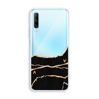 Gouden marmer: Huawei P Smart Pro Transparant Hoesje