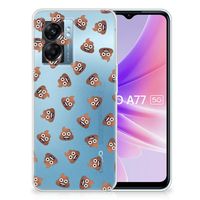 TPU bumper voor OPPO A77 | A57 5G Poep Emojis - thumbnail