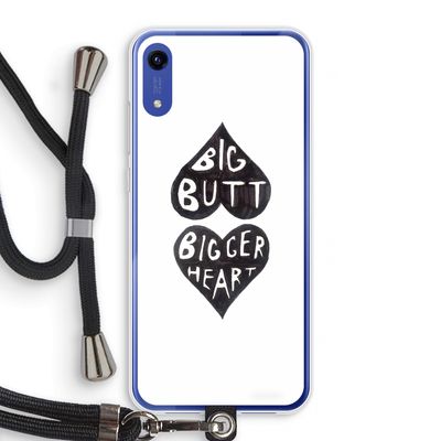 Big butt bigger heart: Honor Play 8A Transparant Hoesje met koord