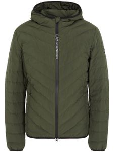 Ea7 Emporio Armani veste matelassée à capuche - Vert