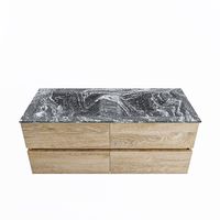 MONDIAZ VICA-DLUX 120cm badmeubel onderkast Washed Oak 4 lades. Inbouw wastafel CLOUD dubbel 2 kraangaten, kleur Lava. MONDIAZ VICA-DLUX 120cm badmeubel onderkast Washed Oak 4 lades. Inbouw wastafel CLOUD dubbel 2 kraangaten, kleur Lava.