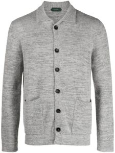 Zanone cardigan Herren à boutonnière - Gris