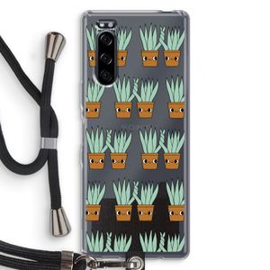 Sansevieria: Sony Xperia 5 Transparant Hoesje met koord