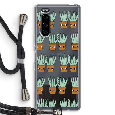 Sansevieria: Sony Xperia 5 Transparant Hoesje met koord