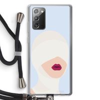 Incognito: Samsung Galaxy Note 20 / Note 20 5G Transparant Hoesje met koord