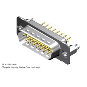 Molex 1731091901 D-sub connector Aantal polen: 25 Soldeerpennen 1 stuk(s)